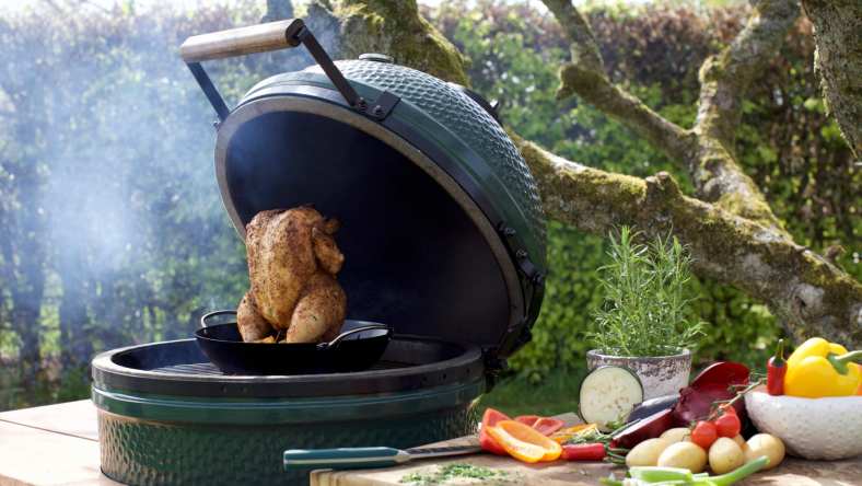 big green egg backyard chicken recipe promo