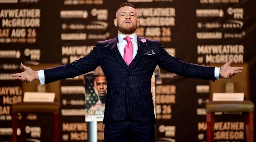 Conor McGregor eff you suit promo