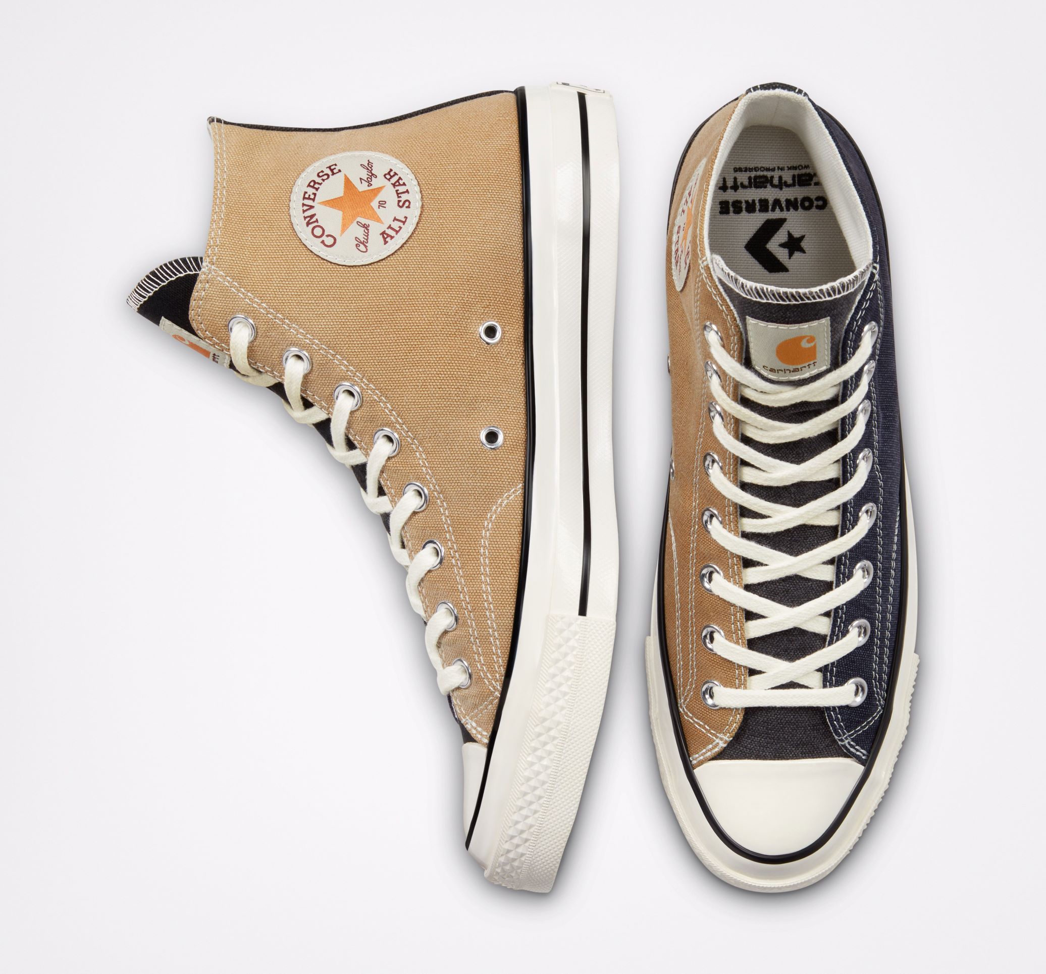 Supervisar Glamour bolsillo Converse and Carhartt WIP Debut Chuck 70 Made From Recycled Workwear - Maxim