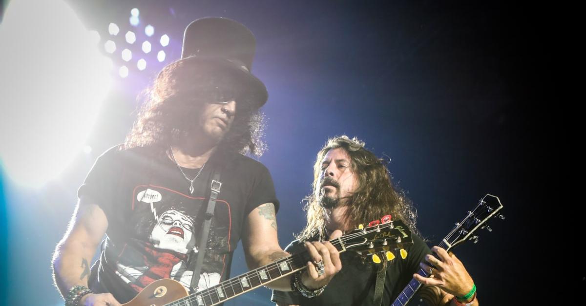 Dave Grohl and Slash