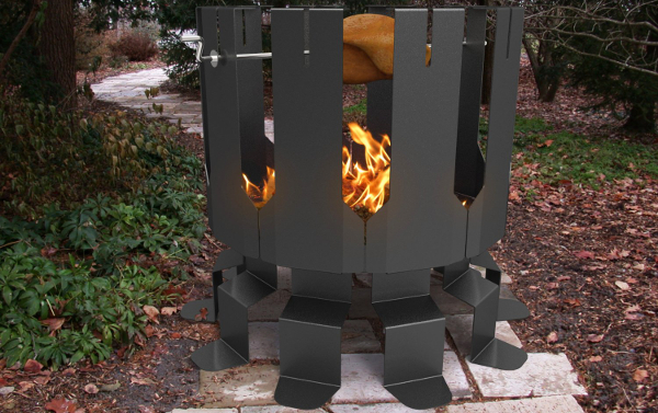 This Genius Fire Pit Doubles as an Outdoor Rotisserie - Maxim