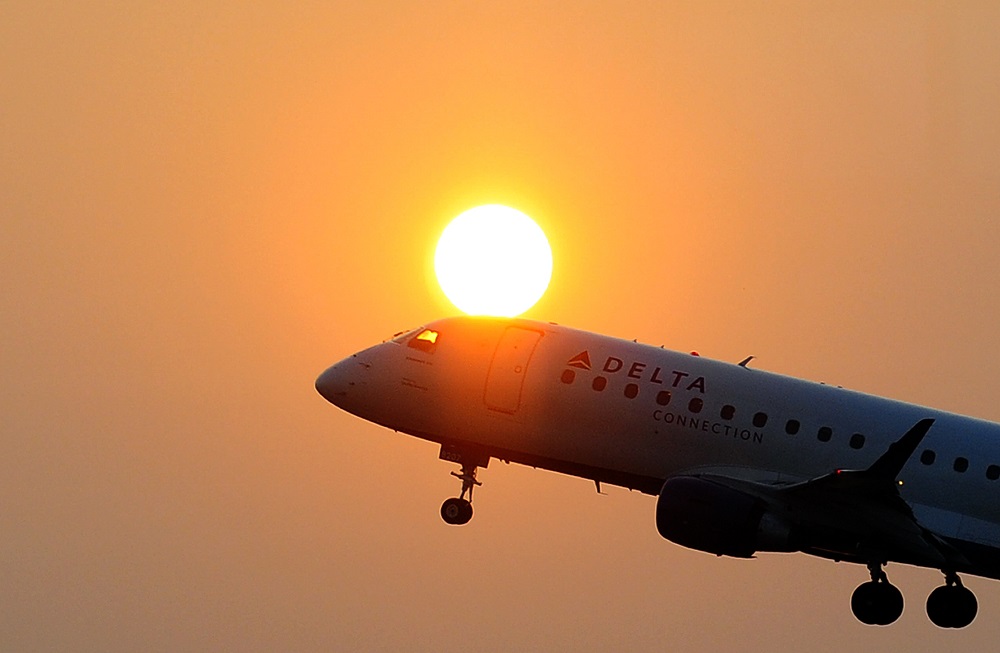 Delta in flight getty