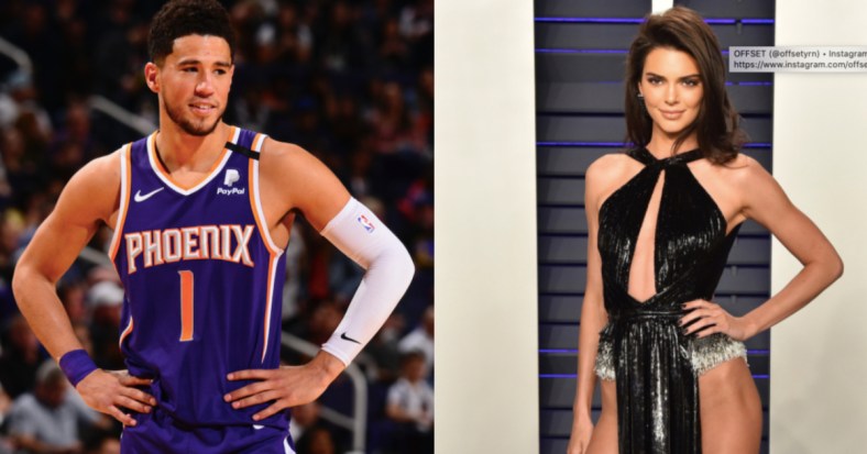 Phoenix Suns Devin Booker Hangs With Kendall Jenner After Leaving Nba