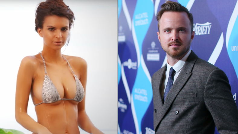 Emily Ratajkowski Aaron Paul Split