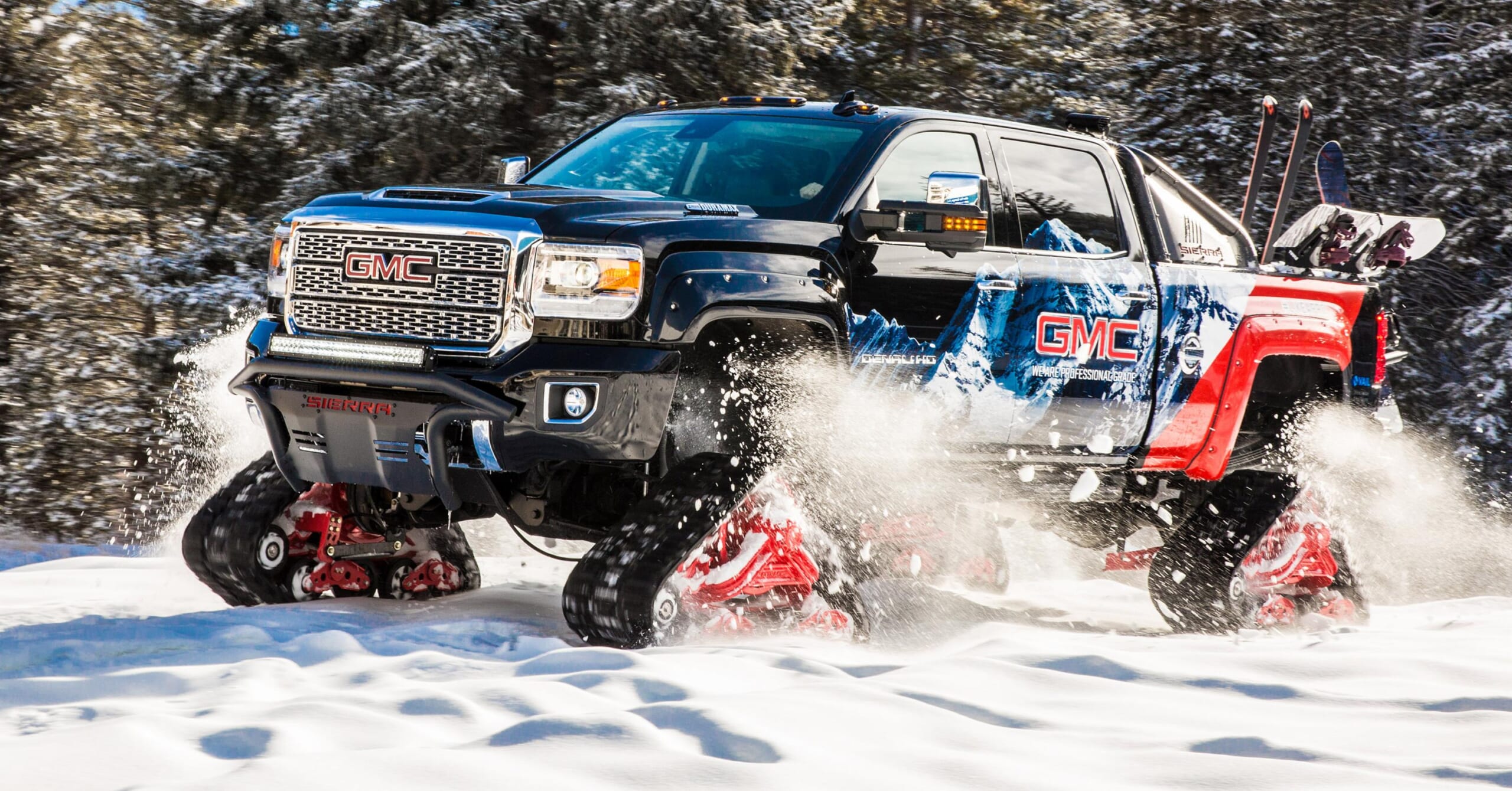 The GMC Sierra 2500 HD 'All Mountain' Concept Is a Snow-Tracked Beast ...