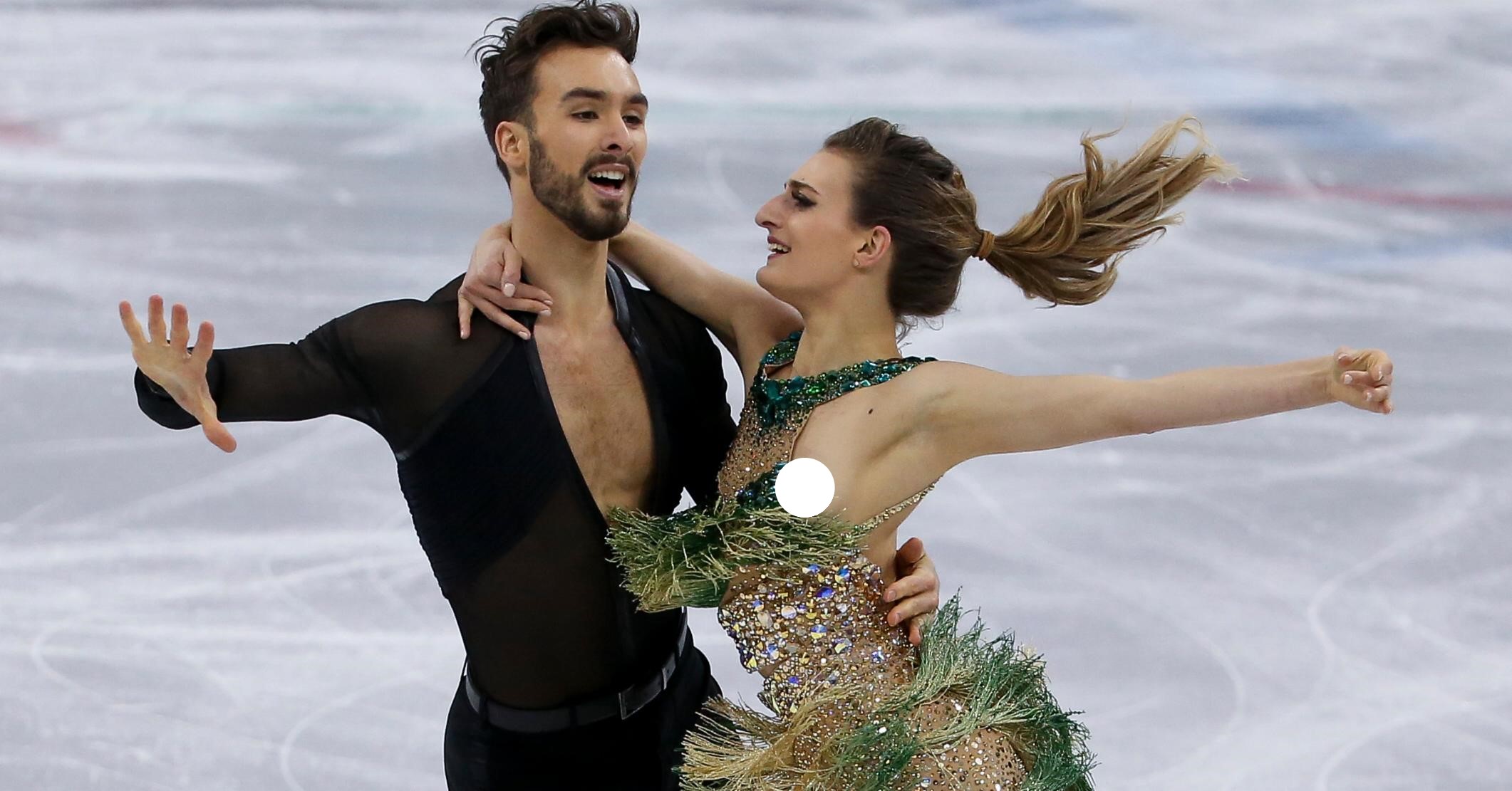 A French Figure Skater Had an Unfortunate Nip Slip During Her Olympic