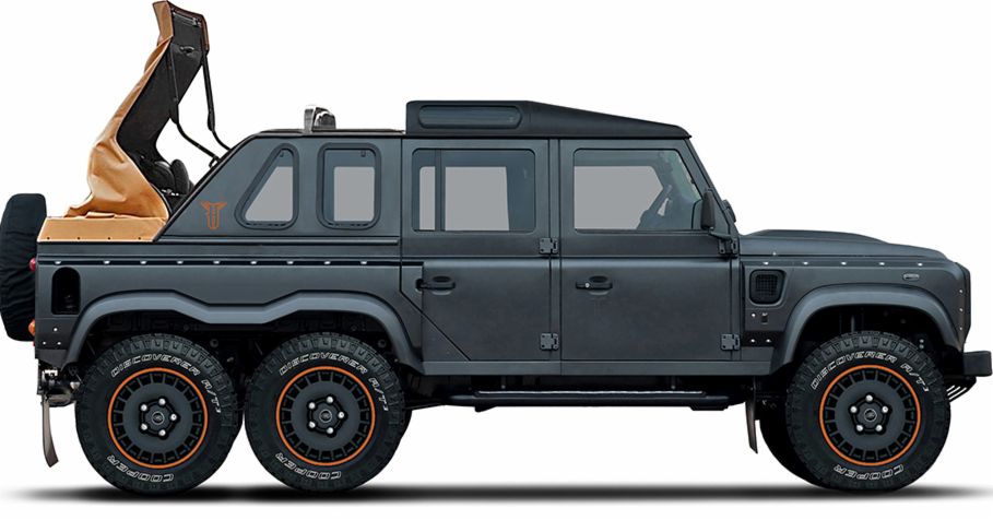 This Custom Land Rover Defender Is the Military-Inspired 6x6 ...