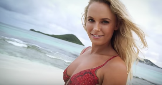 Sexy Danish Tennis Pro Caroline Wozniacki Heats Up The Si Swimsuit