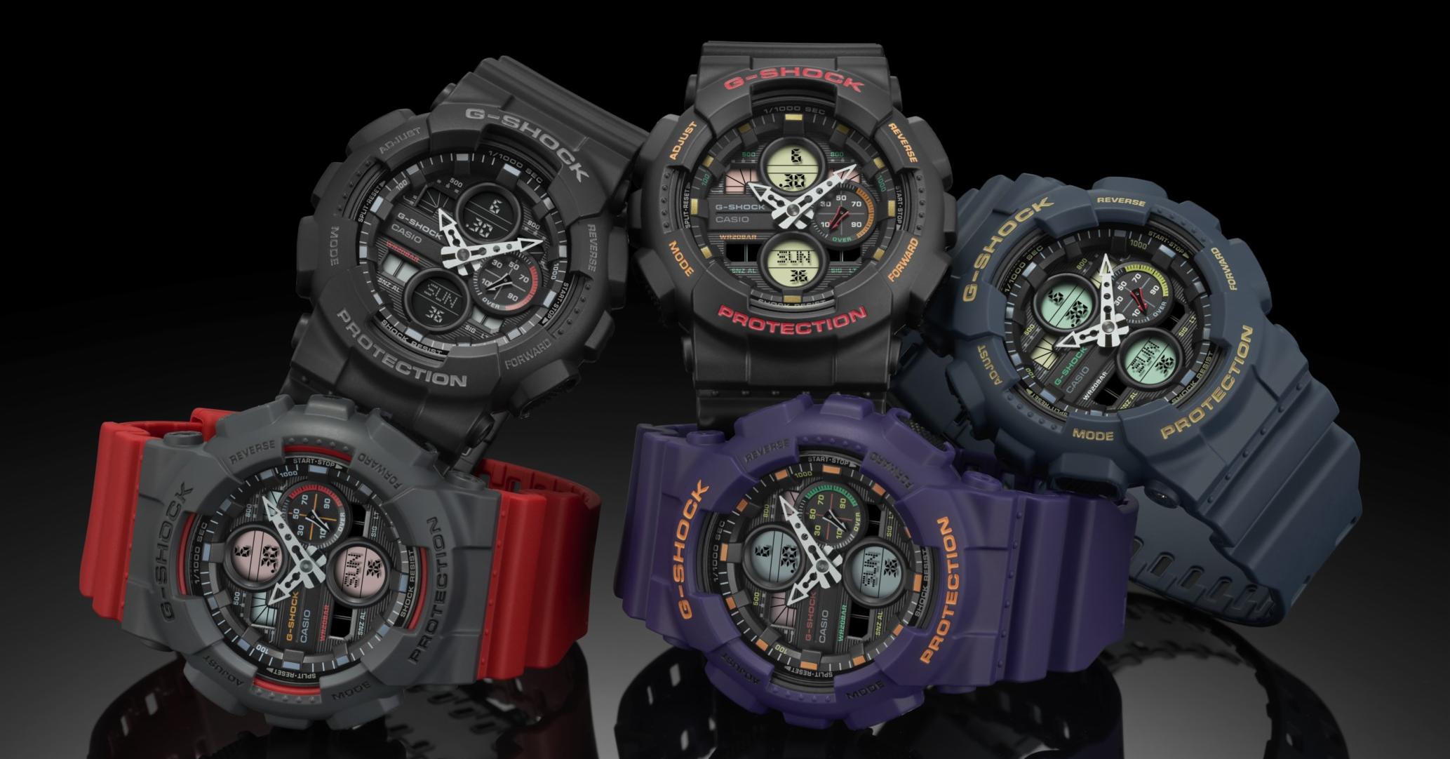 G Shock Returns to the 1990s With Colorful GA 140 Series Maxim