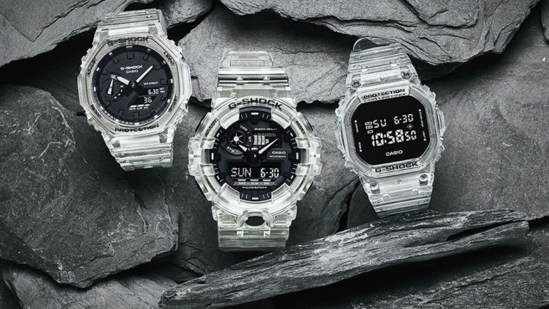 g-shock semi transparent watch promo