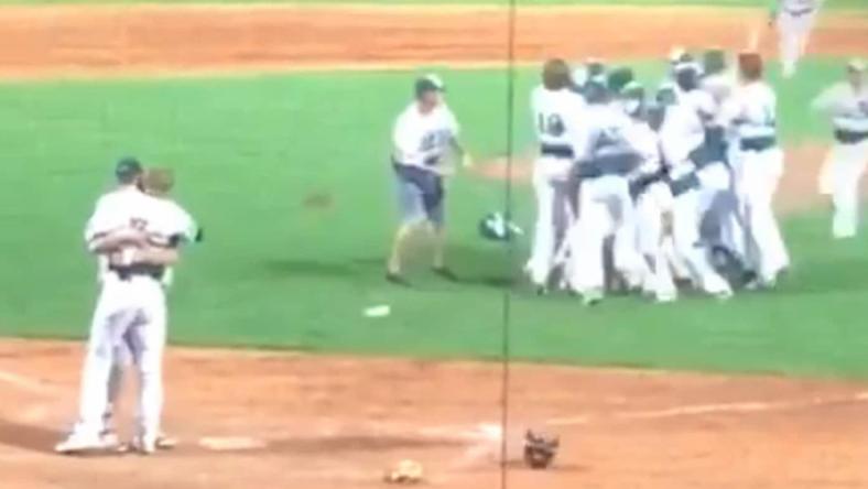 High School Baseball Hug