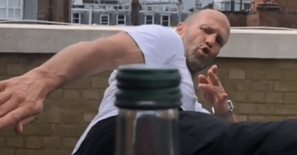 jason statham bottle cap challenge promo