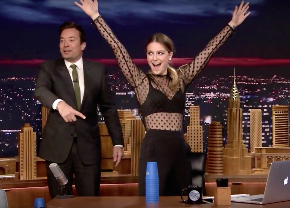 Watch Melissa Benoist Shows Jimmy Fallon Her Other Superpower Maxim