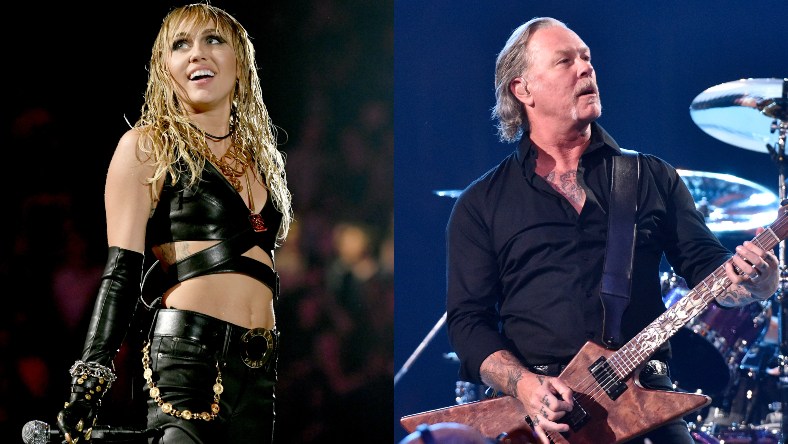 Miley Cyrus James Hetfield Metallica Promo