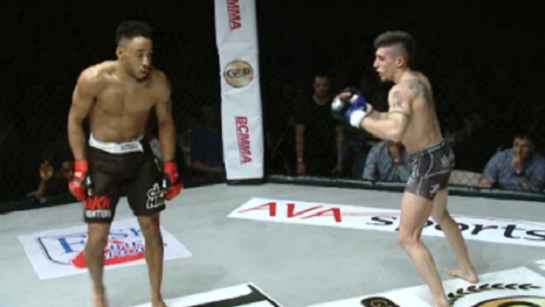 MMA fighter gets knocked out