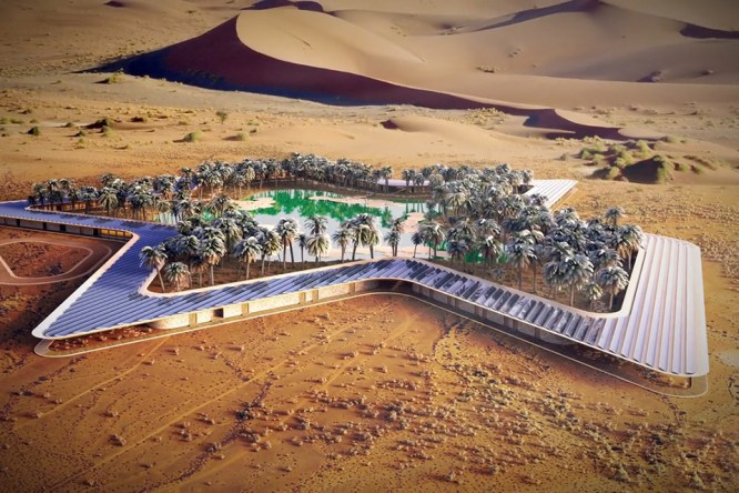 This Middle Eastern Resort Transforms the Desert Into a Tranquil Green ...