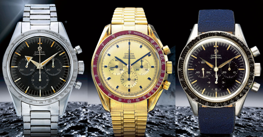 Omega Speedmasters Sotheby's Promo