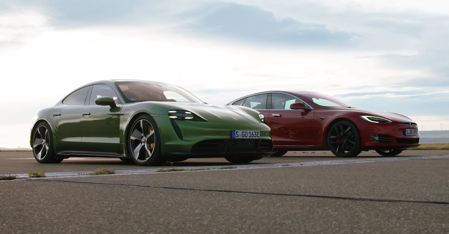 Watch Porsche Taycan Turbo Take On Tesla Model S In Top Gear Drag Race Maxim 