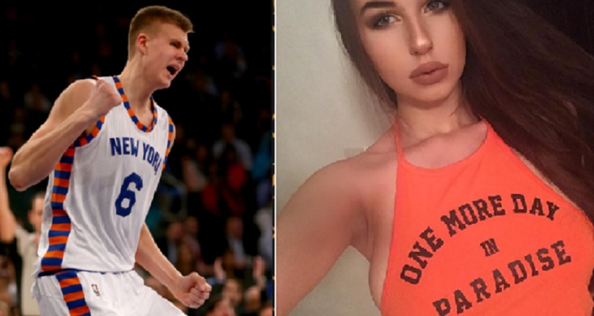 Kristaps Porzingis and Ines Nikic