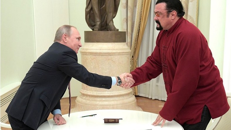 Vladimir Putin Steven Seagal Getty