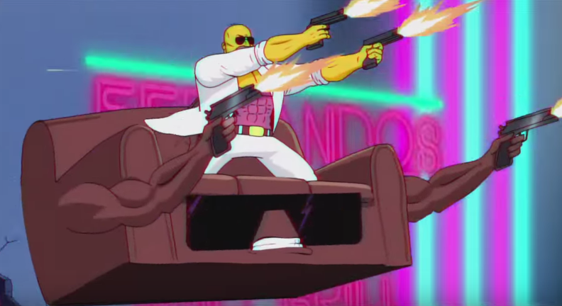 This Extreme 80s Themed The Simpsons Couch Gag Is Totally Radical