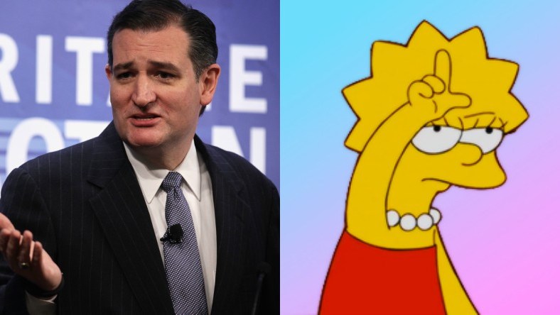 Ted Cruz Lisa Simpson