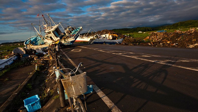 Tsunami aftermath 2011 AP