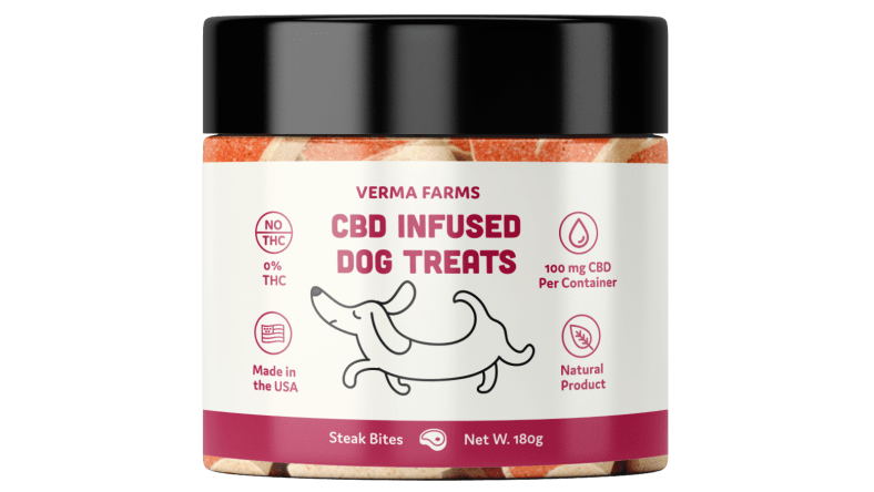 Verma Farms CBD Dog Treats Steak Bites 100mg