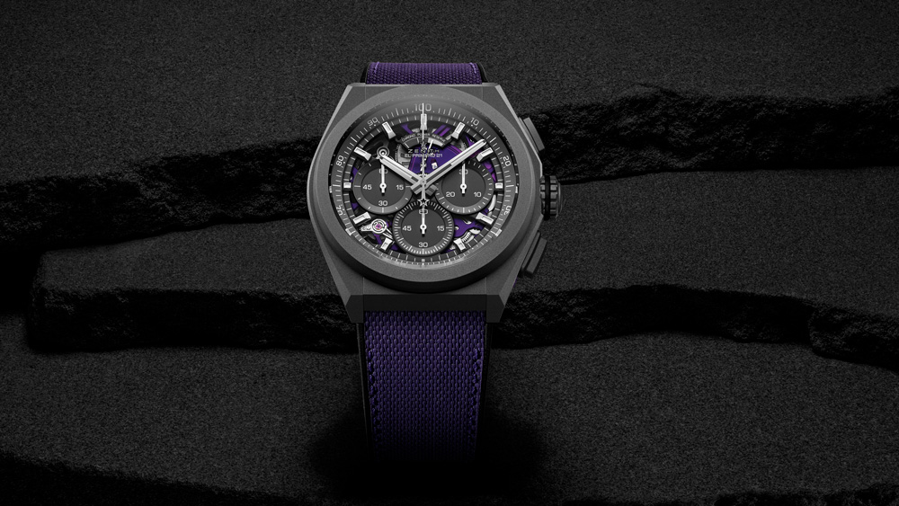 Purple Reign: Zenith Unveils Defy 21 Ultraviolet High-Frequency Watch ...