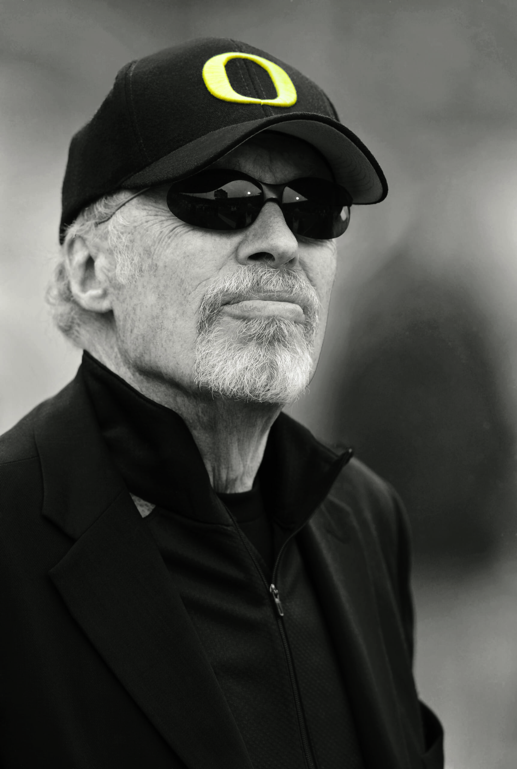 Phil Knight, Chairman of Nike, and Steve Jobs speak at the Nike