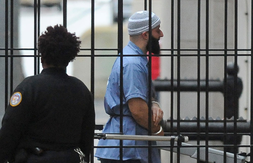 Adnan Syed in court.