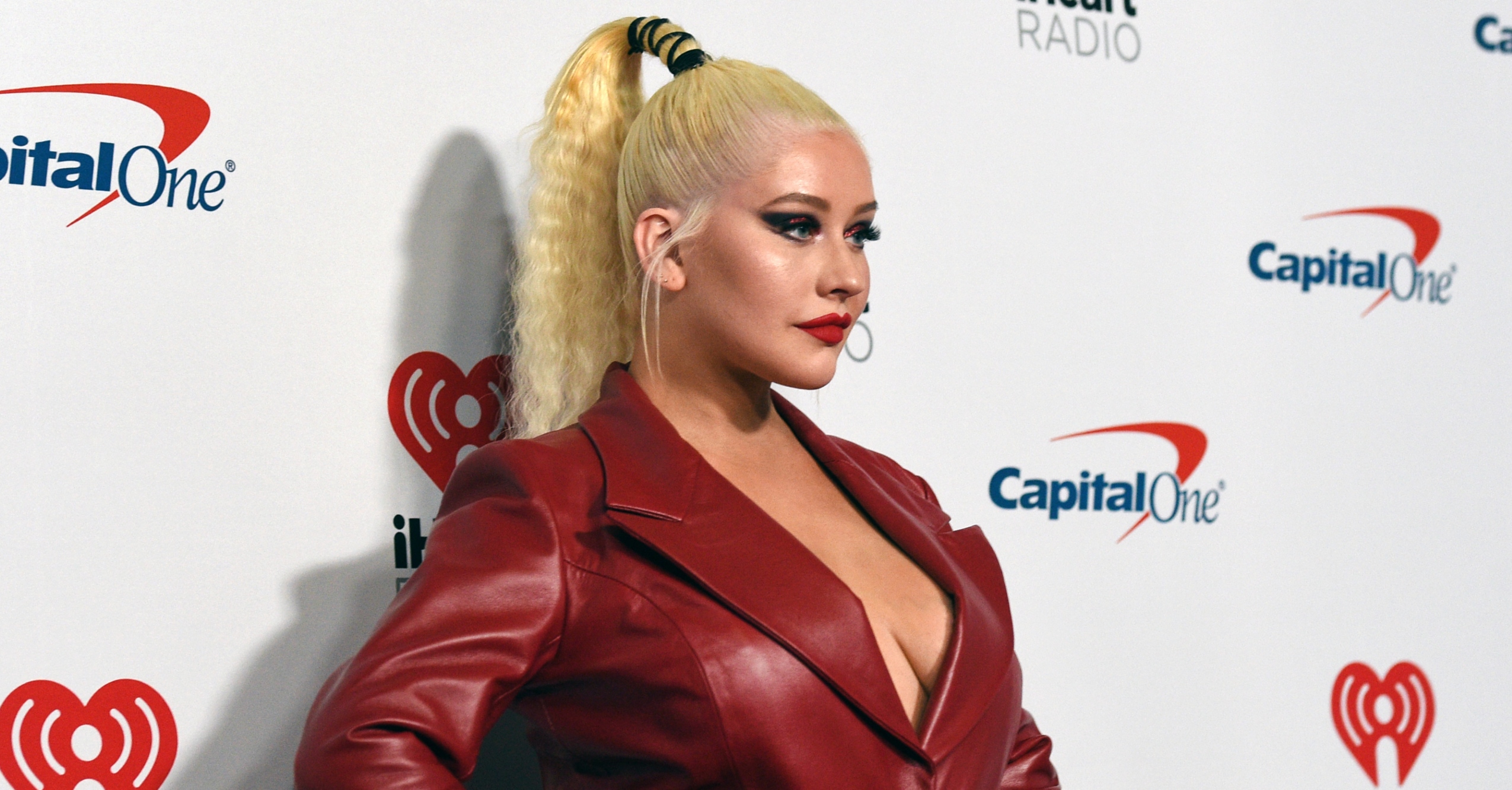 Christina Aguilera Goes Topless To Recreate Stripped Album Cover Maxim 1877