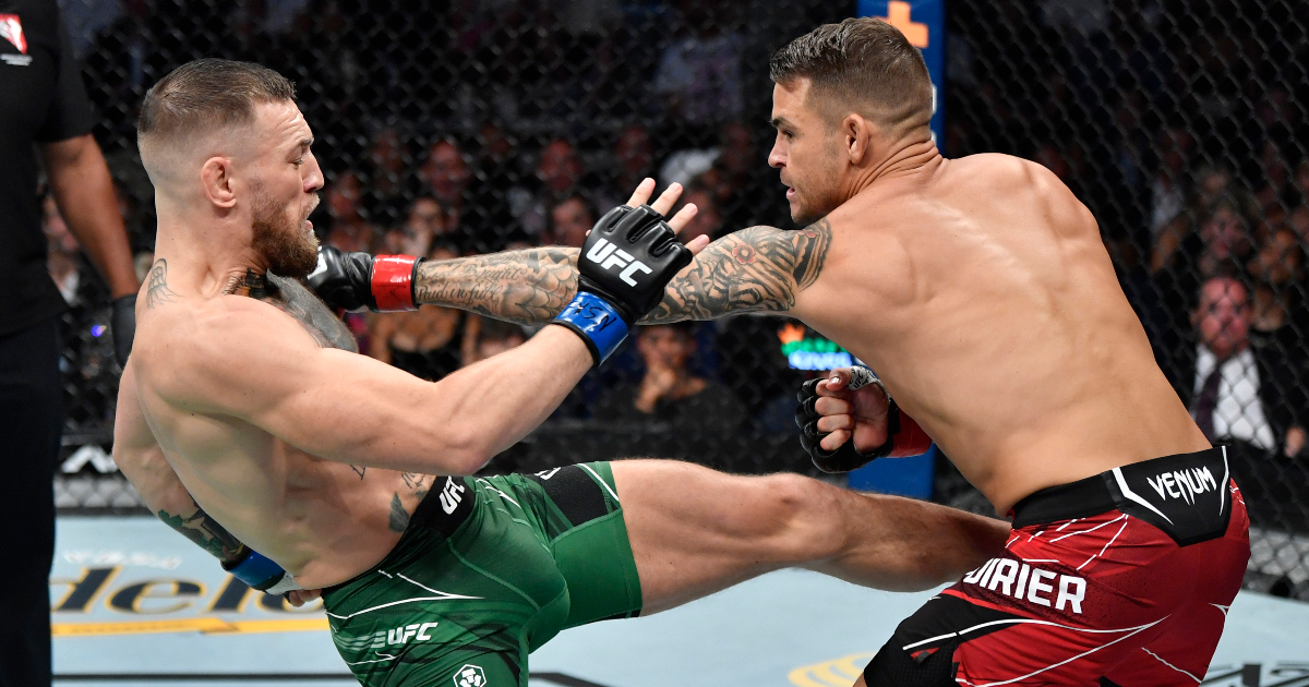 Dustin Poirier Beats Conor McGregor With TKO After McGregor Breaks ...