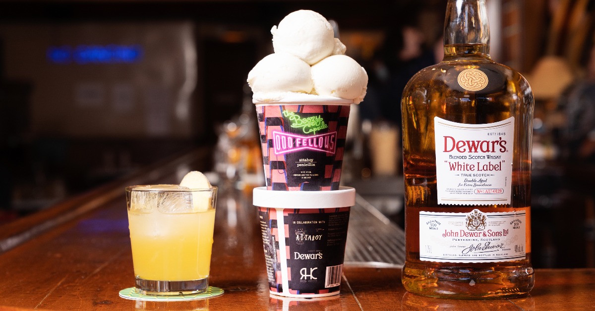 oddfellows boozy ice cream capsule dewar's promo