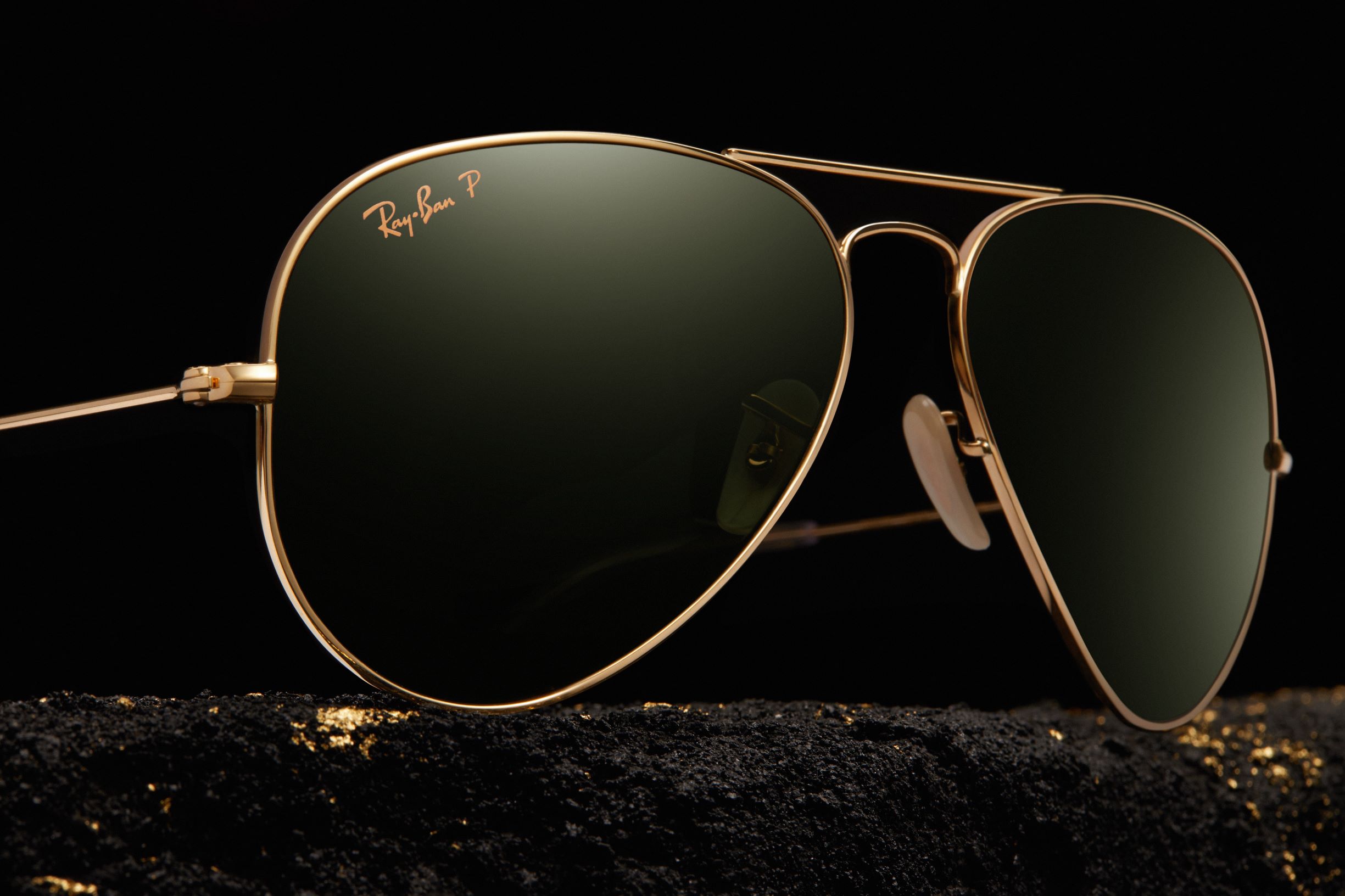 Ray Ban S Iconic Aviator Sunglasses Are Now Available With Solid Gold