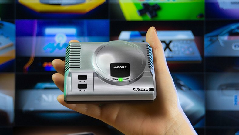 The RetroEngine Sigma mini console plays 28 classic systems' video games