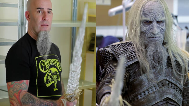 Watch Anthraxs Scott Ian Transform Into A Game Of Thrones White Walker Maxim 
