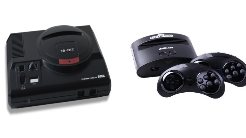 A more classic and the mini version of Sega Genesis (Photo: Tectoy