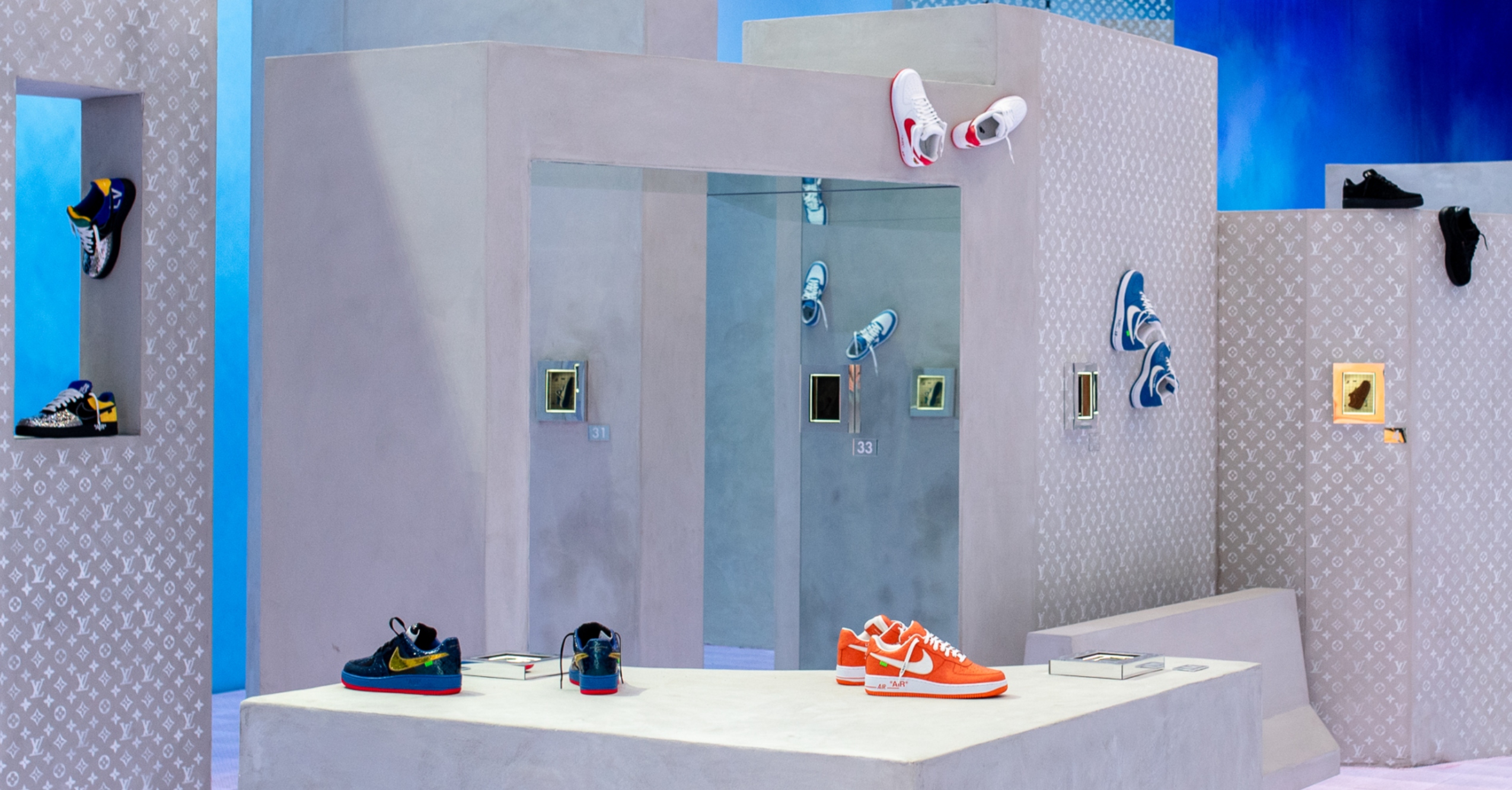 Louis Vuitton Opens an Exhibit for Virgil Abloh's Nike Air Force 1