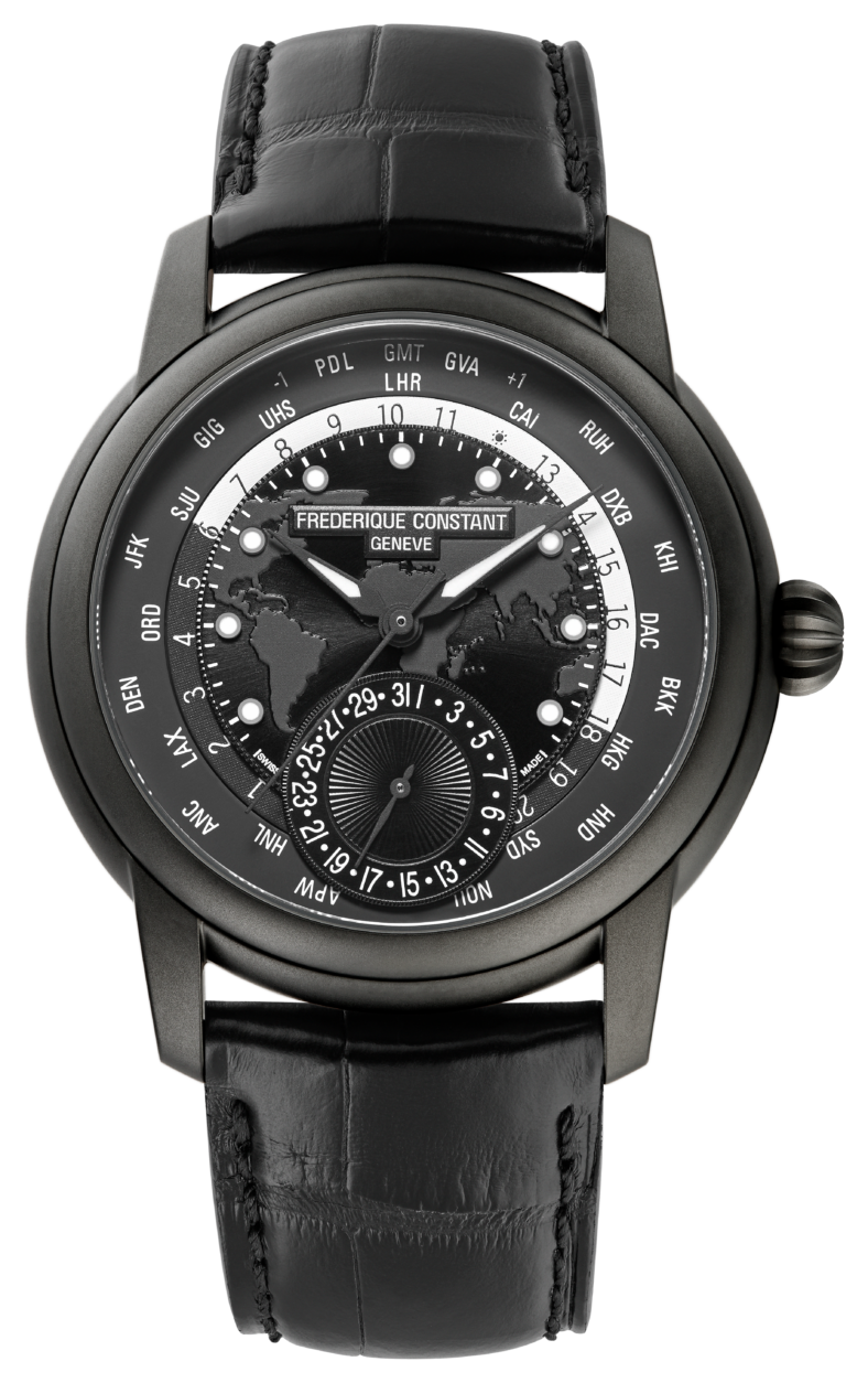 Frederique Constant Gets Dark With All-Black Worldtimer Watch - Maxim