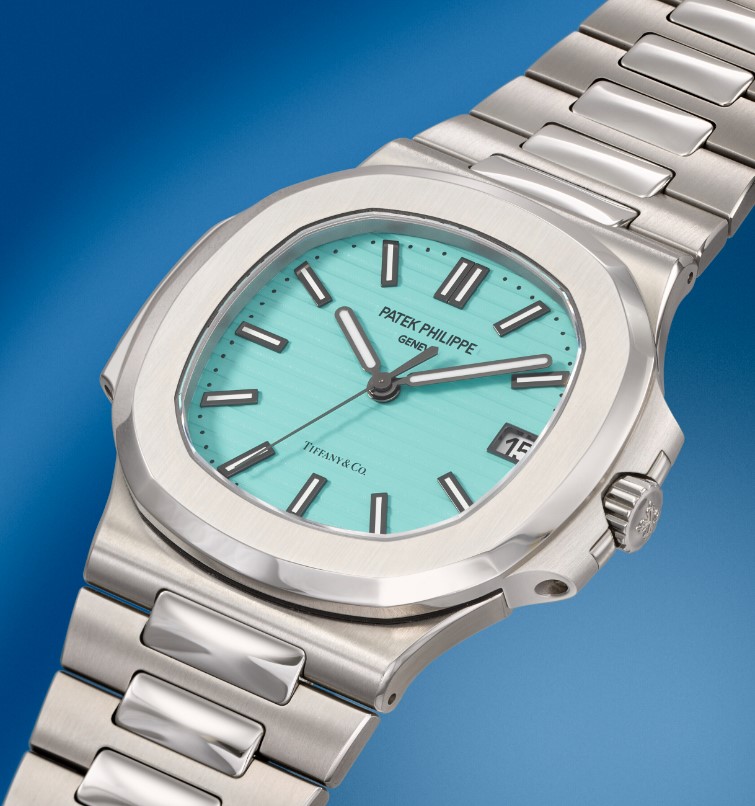 Patek Philippe 'Tiffany Blue Dial Nautilus in stainless steel