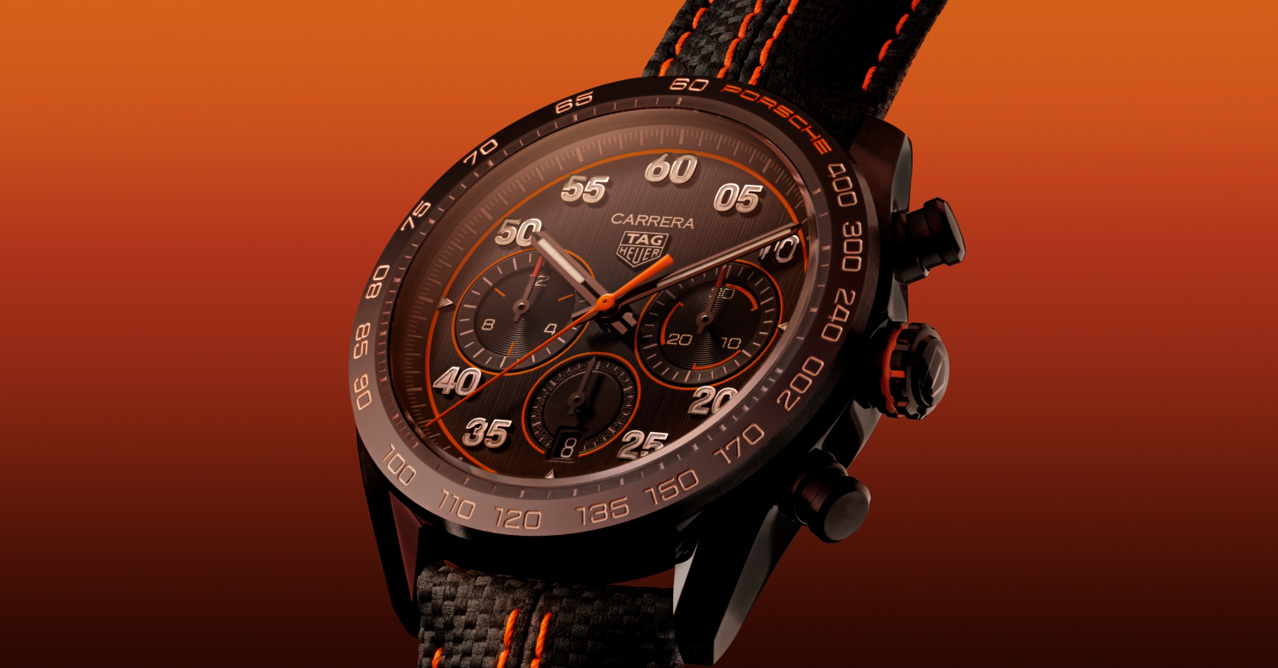 Tag Heuer Honors Porsche Racing With Fiery Orange Carrera Watch Maxim