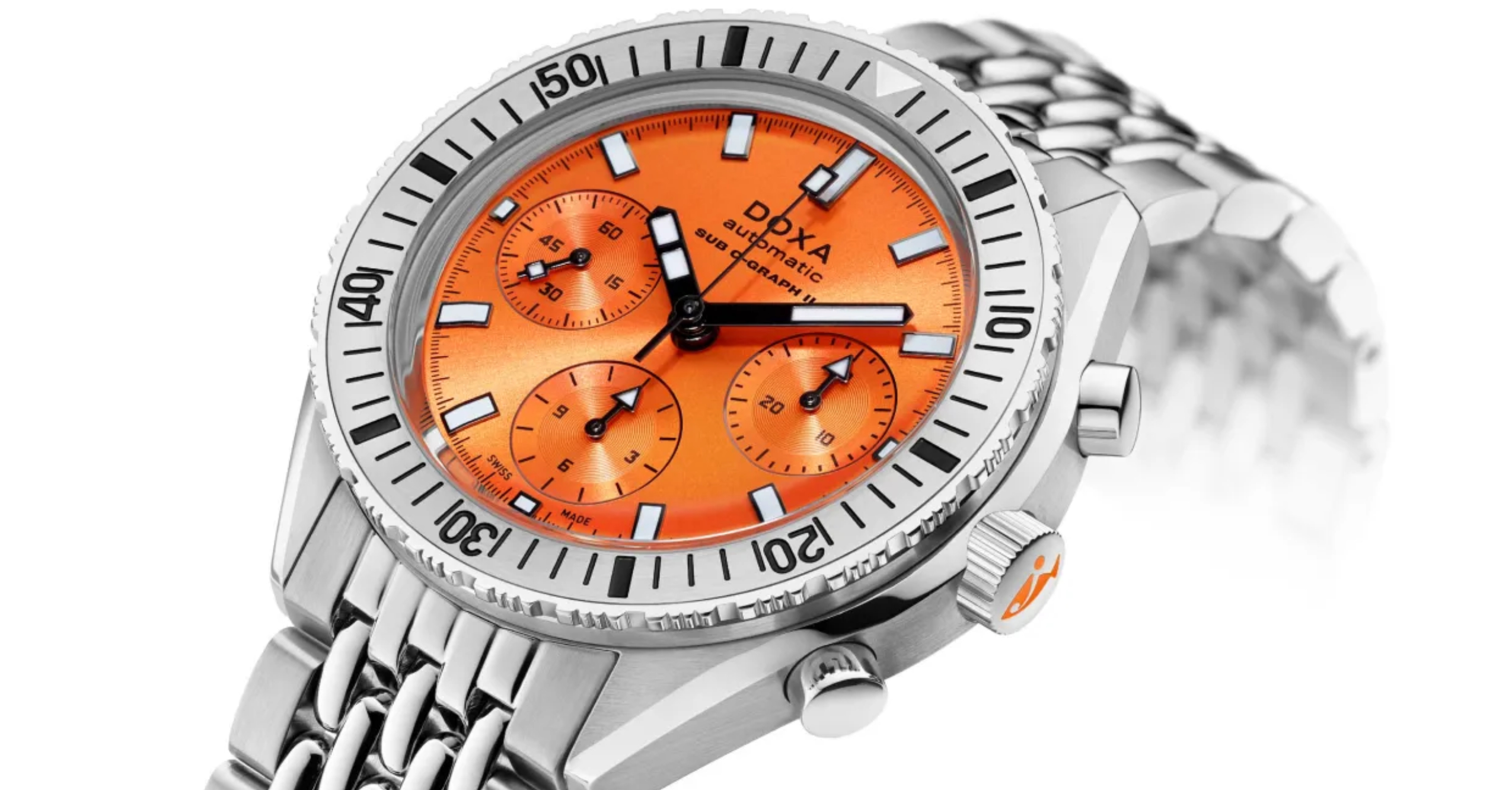 Orange cheap dive watch