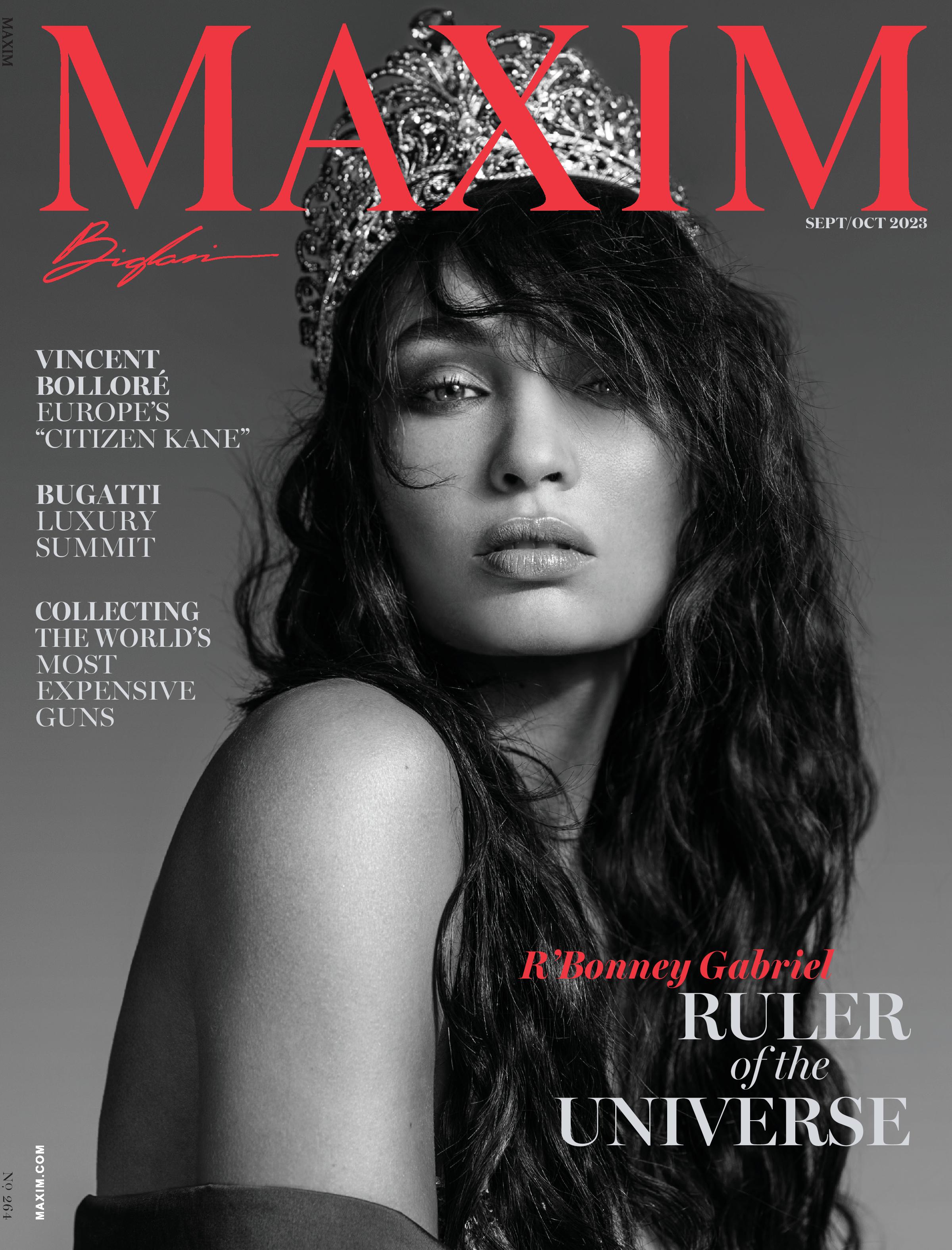 Miss Universe Rbonney Gabriel Is Maxims September October Cover Model