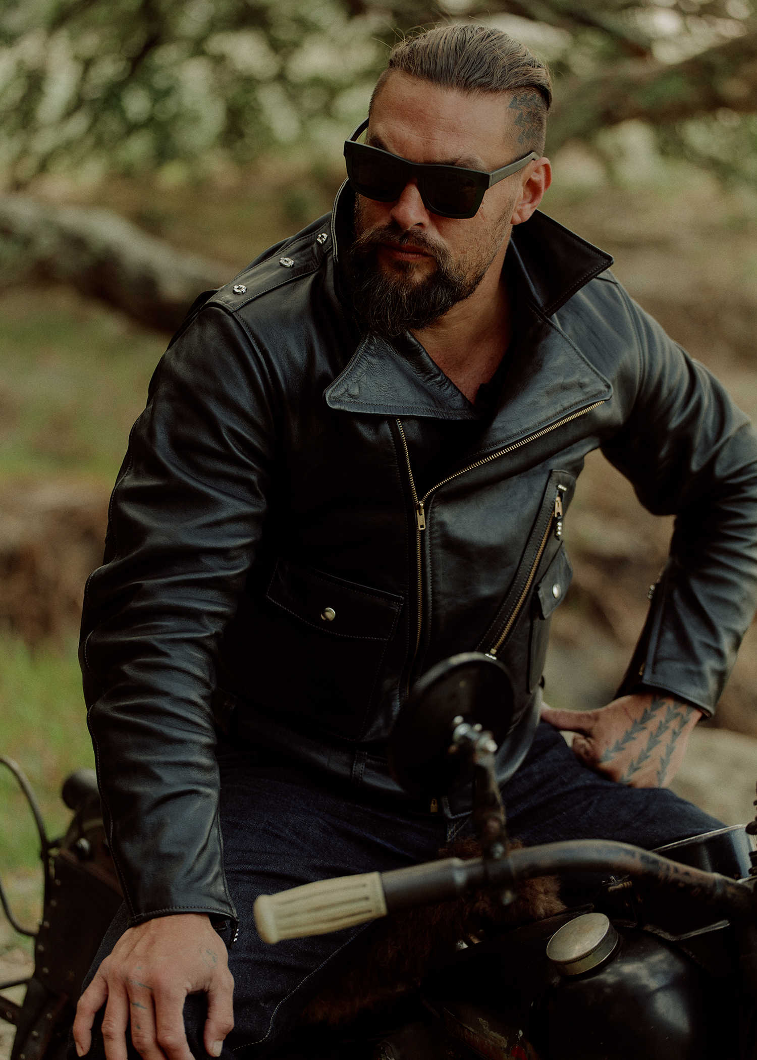 Jason Momoa Harley Davidson Kickstart Apparel Line With Retro Motorcycle Jacket Maxim