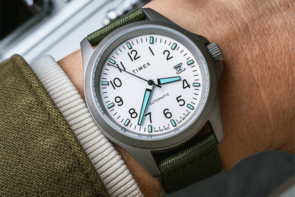 Huckberry x Timex Launch Tough Titanium Automatic Field Watch Maxim