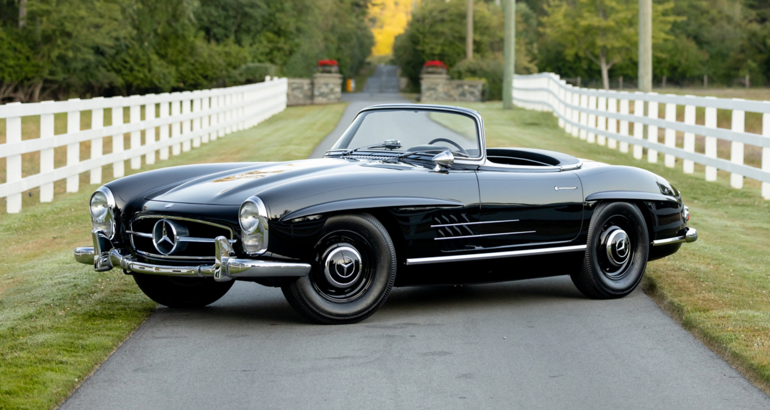 This Classic 'Triple Black' Mercedes-Benz 300 SL Roadster Could Sell ...