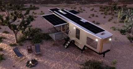 Living Vehicle’s Solar-Powered GT39 Trailer Features Yacht-Like Luxury