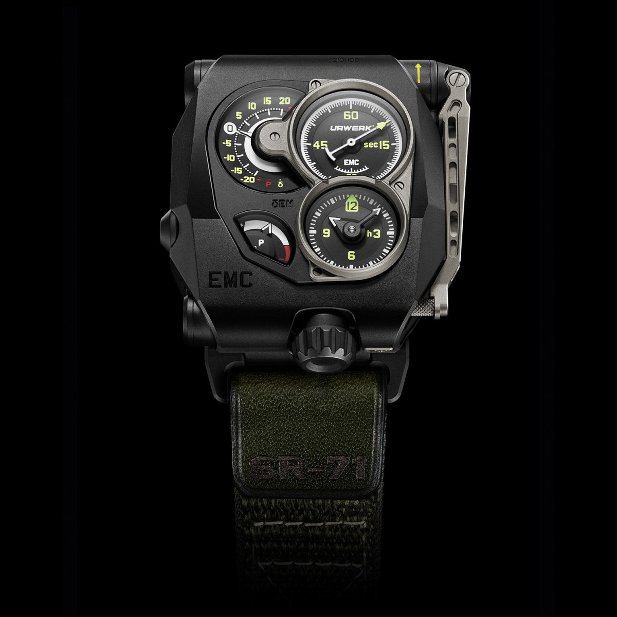 Urwerk Launches Stealth Aircraft-Inspired EMC SR-71 Watch - Maxim